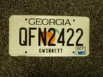 Kentekenplaat Licenseplate Georgia Gwinnett USA, Verzamelen, Verzenden, Gebruikt, Auto's