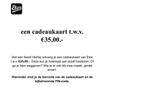 Cadeaukaart Etos t.w.v. €35, Eén persoon, Cadeaubon