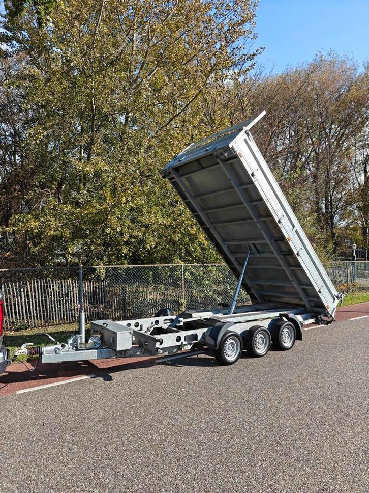 Temared 3 zijdige kipper aanhanger 4x2, Auto diversen, Aanhangers en Bagagewagens, Zo goed als nieuw, Ophalen of Verzenden