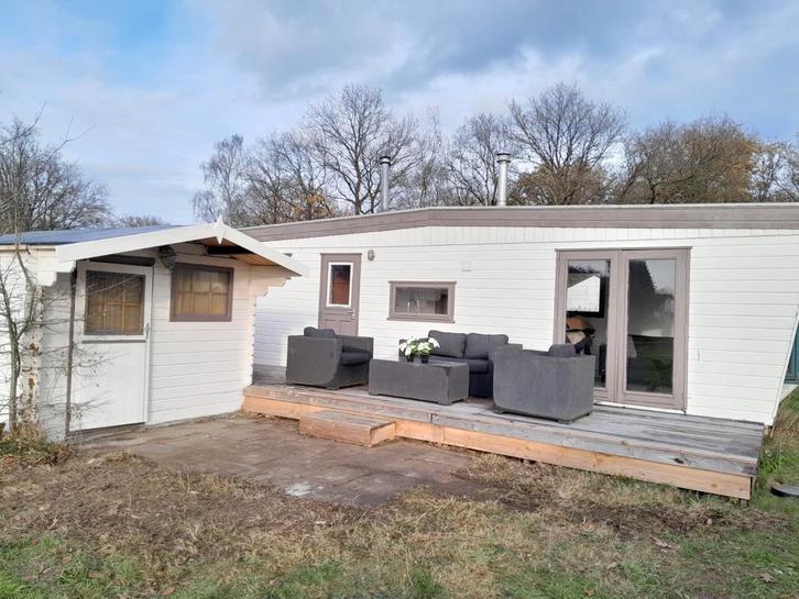 Tweeslaapkamer chalet te koop met jaarplaats, Caravans en Kamperen, Stacaravans, tot en met 2, Ophalen