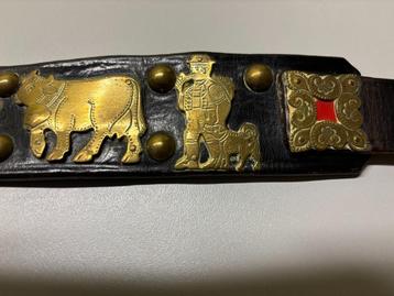 Leren, handgem. hondenhalsband voor Appenzeller Sennenhond beschikbaar voor biedingen