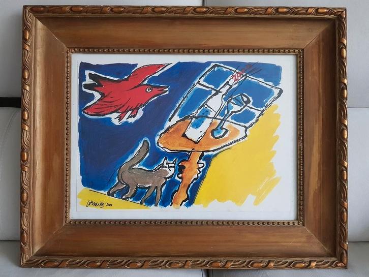 Corneille litho in brede goudkleurige lijst, Antiek en Kunst, Kunst | Litho's en Zeefdrukken, Ophalen of Verzenden