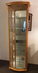 Blank eiken vitrinekast, Huis en Inrichting, Kasten | Vitrinekasten, Ophalen, Met deur(en), Eikenhout, 50 tot 100 cm