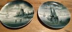 Antieke wandbordjes Hollands SOCIETE CERAMIQUE, Antiek en Kunst, Antiek | Wandborden en Tegels, Ophalen of Verzenden