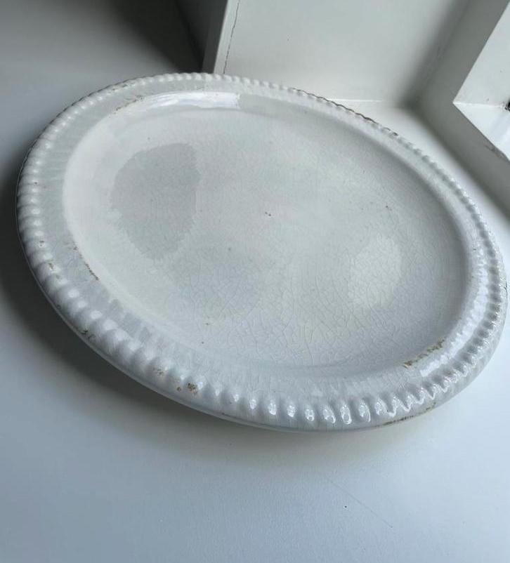 Ronde Schaal met Craquelé Afwerking - 38 cm doorsnee, Huis en Inrichting, Woonaccessoires | Overige, Zo goed als nieuw, Ophalen of Verzenden