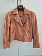 Massimo Dutti, nappa schapenleer, leren jasje, Kleding | Dames, Ophalen of Verzenden, Zo goed als nieuw, Maat 36 (S), Bruin