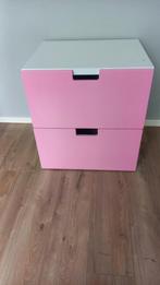 Ikea ladekast roze, Ophalen, Gebruikt, 1 of 2 laden, 50 tot 100 cm