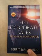Het Corporate Sales Winners Handboek - Gerrit Jan de Vries, Ophalen of Verzenden, Zo goed als nieuw, Economie en Marketing, Gerrit Jan de Vries