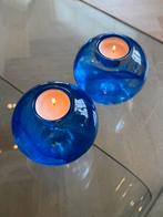 Kosta Boda - waxinelicht houder - zwaar glas 1,75 kg, Antiek en Kunst, Antiek | Glas en Kristal, Ophalen of Verzenden