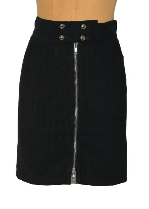 Nieuwe Rodebjer rok, rib fluweel rokje, Mt. XS, Kleding | Dames, Rokken, Nieuw, Maat 34 (XS) of kleiner, Zwart, Boven de knie