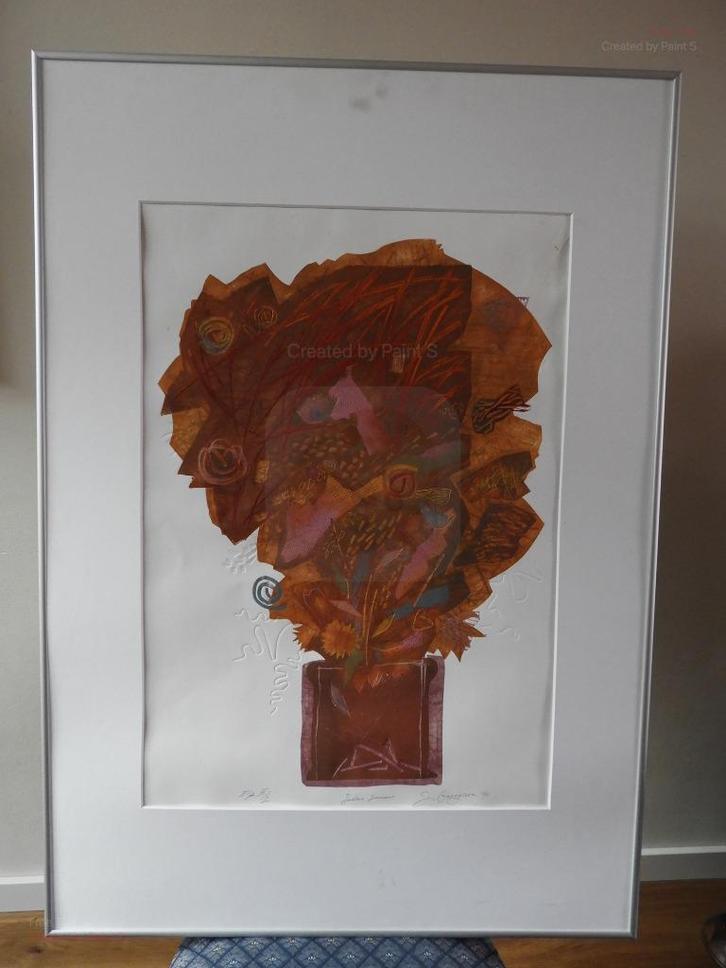 Indian summer - Gemengde techniek - S. Georgieva, Antiek en Kunst, Kunst | Schilderijen | Modern, Ophalen