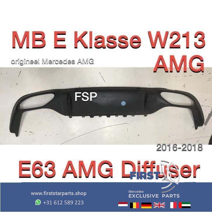 W213 AMG Diffuser origineel Mercedes E Klasse 2016-2018, Auto diversen, Tuning en Styling, Ophalen of Verzenden