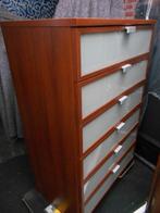 nette ruime IKEA Hopen 6 ladekast BR.D.H.80x49x125cm., Huis en Inrichting, Kasten | Ladekasten, Ophalen, Glas, 100 tot 150 cm