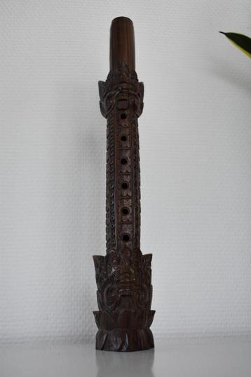 Balinees fluit Bali art deco houten fluit beschikbaar voor biedingen