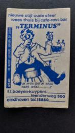 Luciferetiket, Eindhoven café rest.bar "Terminus", Verzenden, Zo goed als nieuw, Luciferdoosjes of -merken