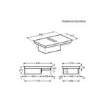 AEG CCE8475SCB (Inductie kookplaat met afzuiging), Witgoed en Apparatuur, Broodbakmachines, AEG, AEG 1, Nieuw, Ophalen of Verzenden