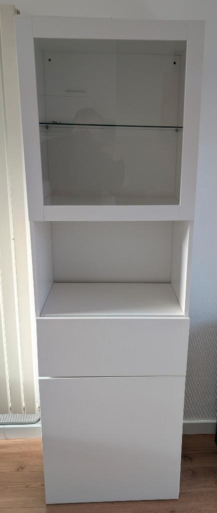 Ikea Besta Vitrinekast / Wandkast Wit (Lappviken) (192cm), Huis en Inrichting, Kasten | Vitrinekasten, Zo goed als nieuw, 150 tot 200 cm