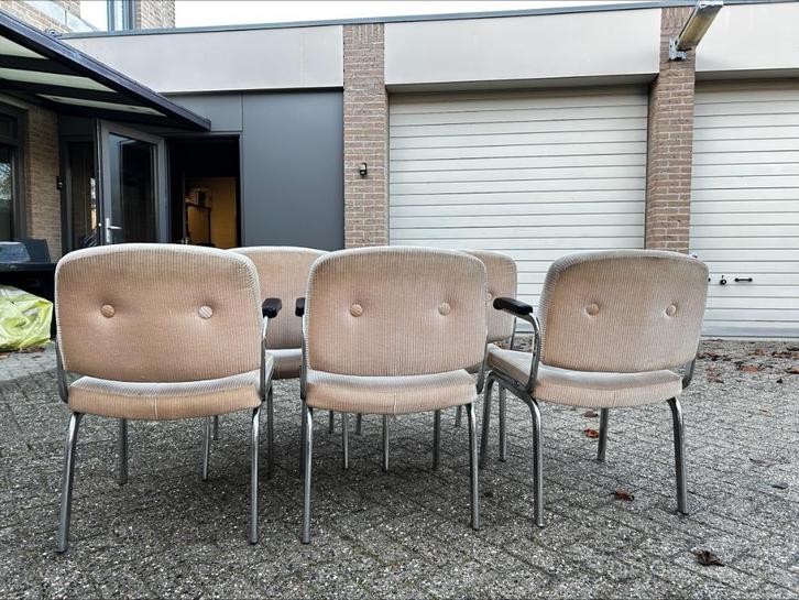 Stoelen > gratis afhalen, Huis en Inrichting, Stoelen, Gebruikt, Vijf, Zes of meer stoelen, Stof, Overige kleuren, Ophalen