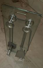 Haardstel met glazen plaat, Gebruikt, Overige soorten, Ophalen of Verzenden, Vrijstaand