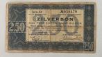 Nederland 2,50 gulden Zilverbon 1938 gebruikte staat, Postzegels en Munten, Bankbiljetten | Nederland, Verzenden, 2½ gulden, Los biljet
