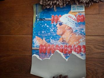 Poster van zwemster Conny van Bentum 1986 beschikbaar voor biedingen