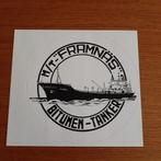 M/T FRAMINAS - Bitumen Tanker / sticker, Ophalen of Verzenden, Zo goed als nieuw, Motorboot, Kaart, Foto of Prent