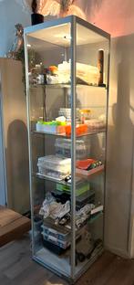Vitrinekast met verlichting, Huis en Inrichting, Kasten | Vitrinekasten, Ophalen, Met plank(en), Gebruikt, 200 cm of meer