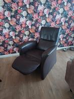 Leren relaxfauteuil, Ophalen, Gebruikt, Modern, 50 tot 75 cm