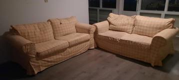 Gratis af te halen: 2x 2-zits Ektorp Ikea banken - afbeelding 1