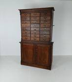 Antieke Notariskast – archiefkast met 24 Lades, Antiek en Kunst, Ophalen