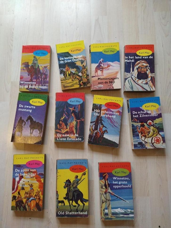 Karl May Pockets - 8 stuks, Boeken, Kinderboeken | Jeugd | 10 tot 12 jaar, Gelezen, Ophalen of Verzenden