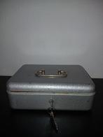Fortuna vintage geldkistje zilvergrijs 25x18cm, Antiek en Kunst, Ophalen of Verzenden