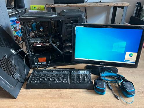 Gaming pc bundel, Computers en Software, Desktop Pc's, Gebruikt, SSD, 8 GB, Met videokaart, Met monitor, Gaming, Ophalen