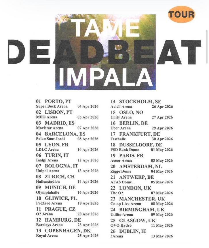 Tame Impala - Ziggo Dome - 4 x staanplaatsen, Tickets en Kaartjes, Concerten | Pop, Drie personen of meer