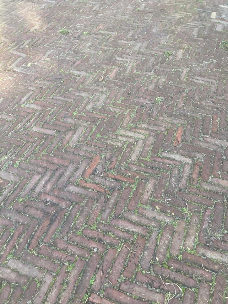 gebruikt oud gebakken waaltjes rood bruin, Tuin en Terras, Tegels en Klinkers, Gebruikt, Klinkers, Ophalen of Verzenden