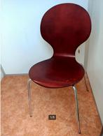 Vier kantinestoelen gebruikt, Ophalen, Gebruikt, Hout, Vier