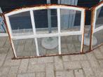 Twee oude stalramen ijzeren raam ramen, Doe-het-zelf en Verbouw, Glas en Ramen, Ophalen, Gevelraam of Ruit, Gebruikt, Minder dan 80 cm