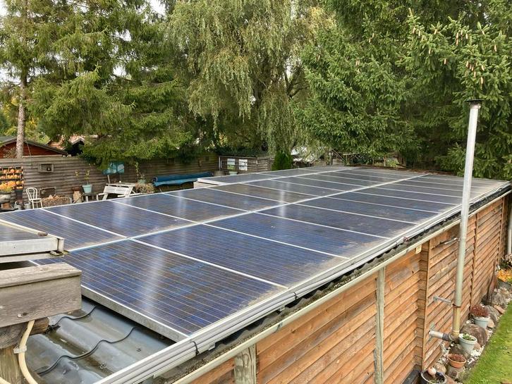 Zonnepanelen Set (34) + Omvormer, Doe-het-zelf en Verbouw, Zonnepanelen en Toebehoren, Gebruikt, Compleet systeem, 200 wattpiek of meer