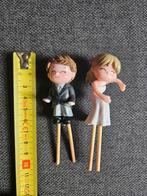 Bruidstaart Poppetjes - Bruid & Bruidegom, Ophalen of Verzenden, Zo goed als nieuw, Versiering, Geboorte of Huwelijk