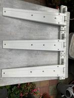 Zware scharnieren 3stuks L58x H23x B6,5 cm voor hekken Stal, Ophalen of Verzenden, Gebruikt
