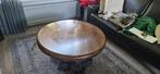 Houten ronde salontafel, Ophalen, Gebruikt, 50 tot 100 cm, 100 tot 150 cm