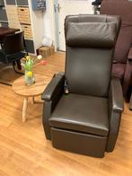 Sta op stoel Relaxfauteuil dik echt leer Fitform Vario 574, Verzenden, Zo goed als nieuw, 50 tot 75 cm, Leer