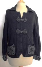 Grijs wol/cashmere mix vest van Luisa Cerano! 42, Kleding | Dames, Verzenden, Zo goed als nieuw, Maat 42/44 (L), Grijs
