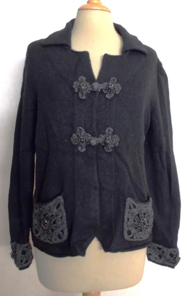 Grijs wol/cashmere mix vest van Luisa Cerano! 42, Kleding | Dames, Truien en Vesten, Zo goed als nieuw, Maat 42/44 (L), Grijs