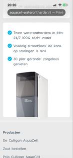AquaCell Waterontharder - Zo goed als nieuw!, Witgoed en Apparatuur, Waterontharders, Ophalen, Zo goed als nieuw, Waterontharder met zout