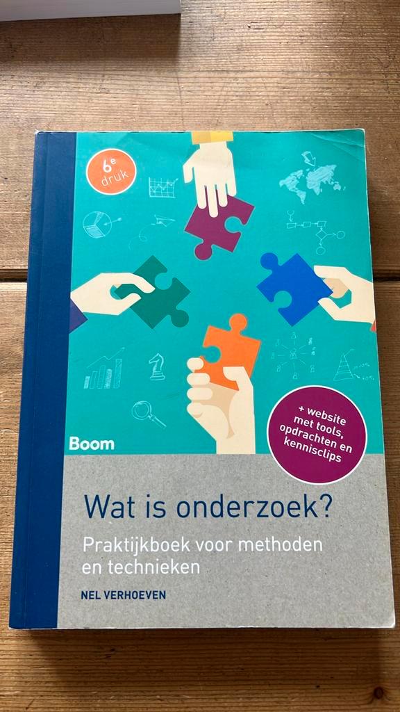 Nel Verhoeven - Wat is onderzoek?, Boeken, Studieboeken en Cursussen, Zo goed als nieuw, HBO, Ophalen of Verzenden