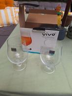 2 VIVO bierglazen in doos., Ophalen of Verzenden, Nieuw, Bierglas