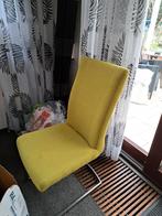 4 eetkamerstoelen stof henders en hazel 2 fuchsia 2 lime, Huis en Inrichting, Stoelen, Ophalen, Zo goed als nieuw, Stof