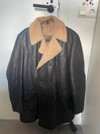 Echt Vintage Leren Jas \ pilotenjas, Ophalen of Verzenden, Gedragen, Overige maten, Bruin