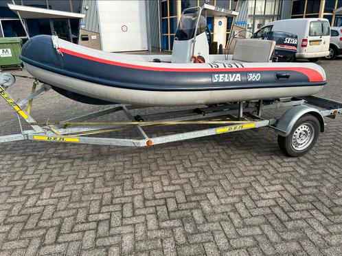 Selva rib 360 35 pk met trailer, Watersport en Boten, Rubberboten, Gebruikt, Overige merken, Overige materialen, Minder dan 70 pk